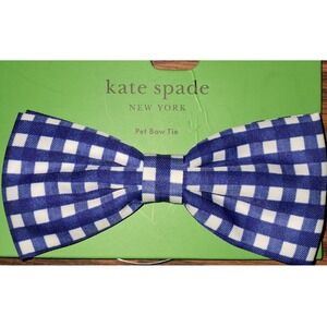 Kate Spade Dog Bowtie, Blue and White,‎